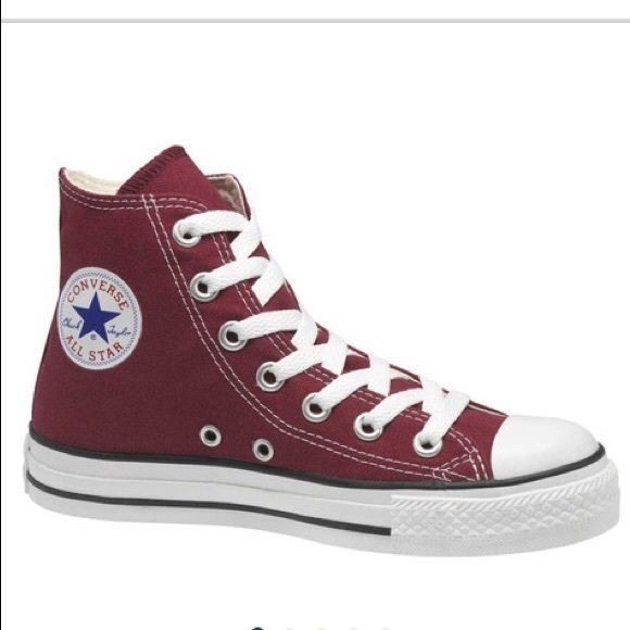 dark red converse high tops